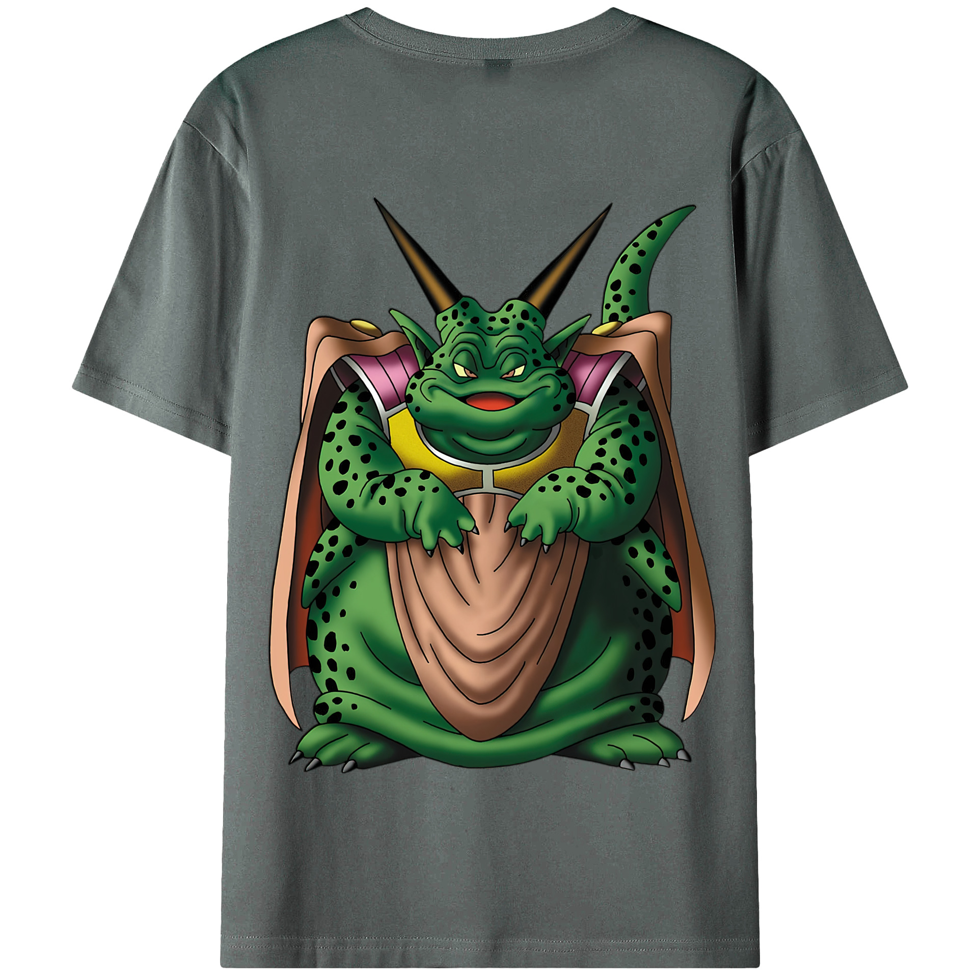 （画像用） ドラゴンクエスト Doragon Kuesuto Dragon Quest 綿100％半袖Tシャツ（背面プリント）